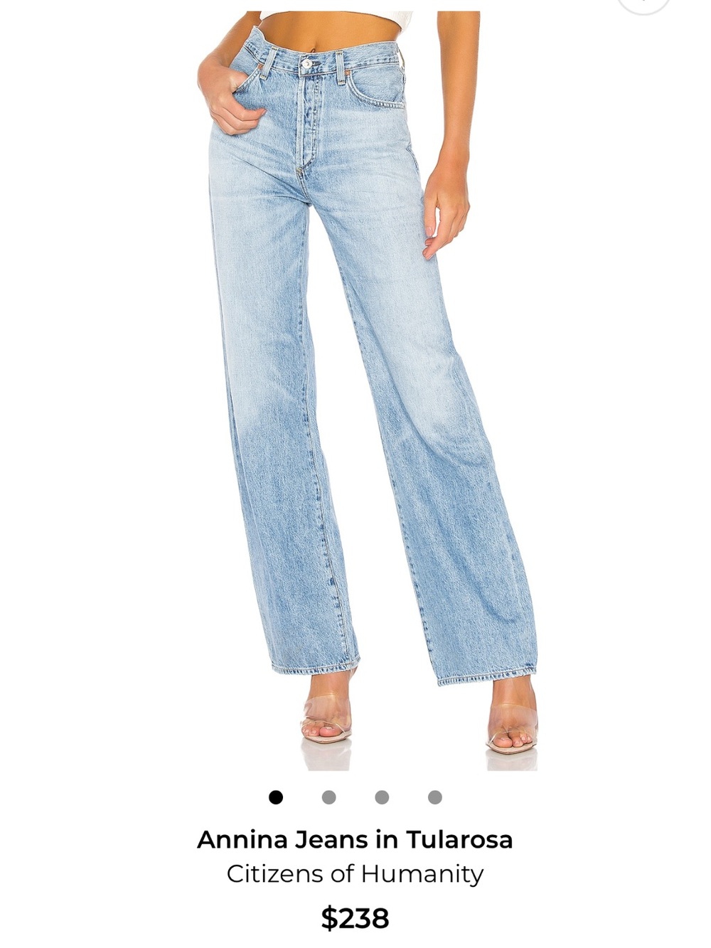 Citizens Of Humanity Light Blue Straight Jeans